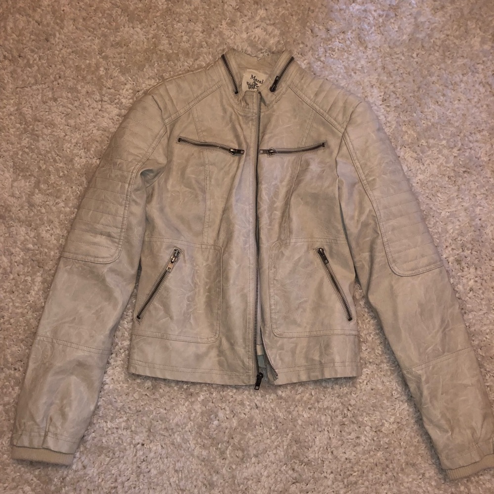 Maralyn & Me Faux Leather Jacket